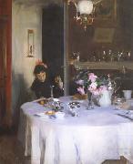 John Singer Sargent The Breakfast Table (mk18) oil on canvas